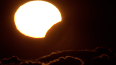 As se vio a cmara rpida el eclipse desde el Teide