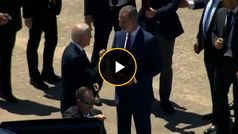 El rey Felipe VI recibe a Biden en Madrid