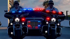 As present en redes sociales la Polica de Miami Beach este Rolls-Royce