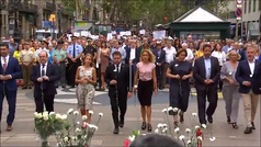 Bochornosa protesta en el homenaje a las víctimas de los atentados de Barcelona y Cambrils