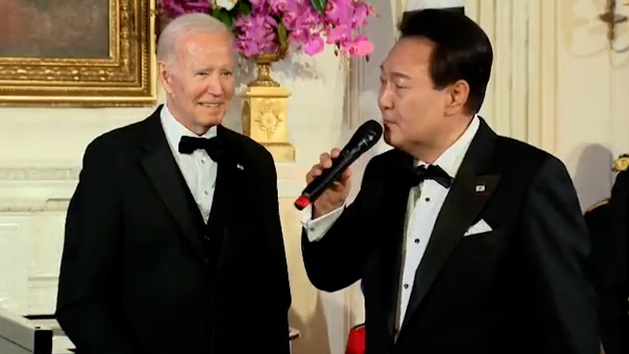 El presidente de Corea del Sur canta ‘American Pie’ en la cena de gala en la Casa Blanca