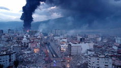 Imágenes de dron de los daños del terremoto en Turquía