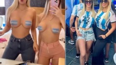 Las argentinas que hicieron en topless en el Mundial se escaparon de Qatar