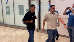 Nahuel Molina, en su llegada a Madrid: "Estoy muy contento"