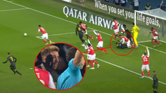 Ramos se vuelve loco tras ser agredido en el suelo: y sin balón de por medio