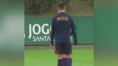 Enfado entre Cristiano y Cancelo en el entrenamiento de Portugal